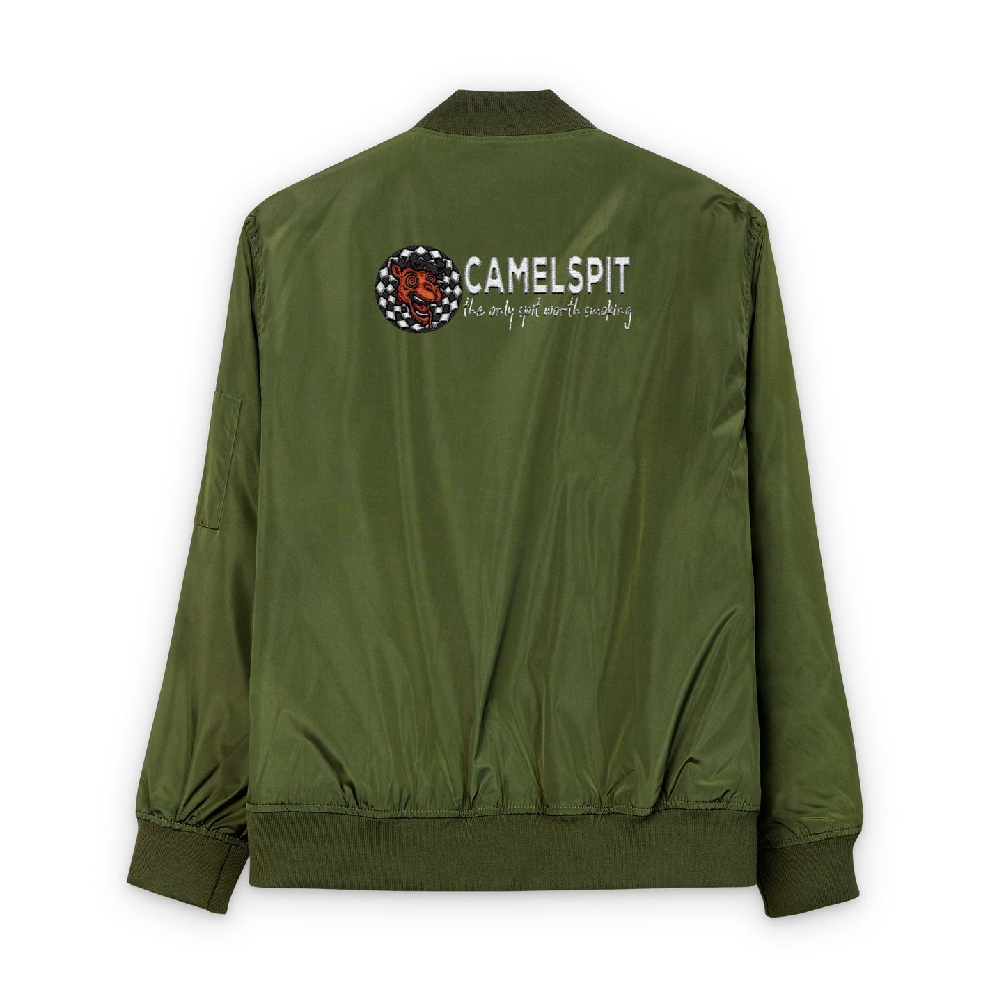 Recycled Bomber Jacket with Embroidery