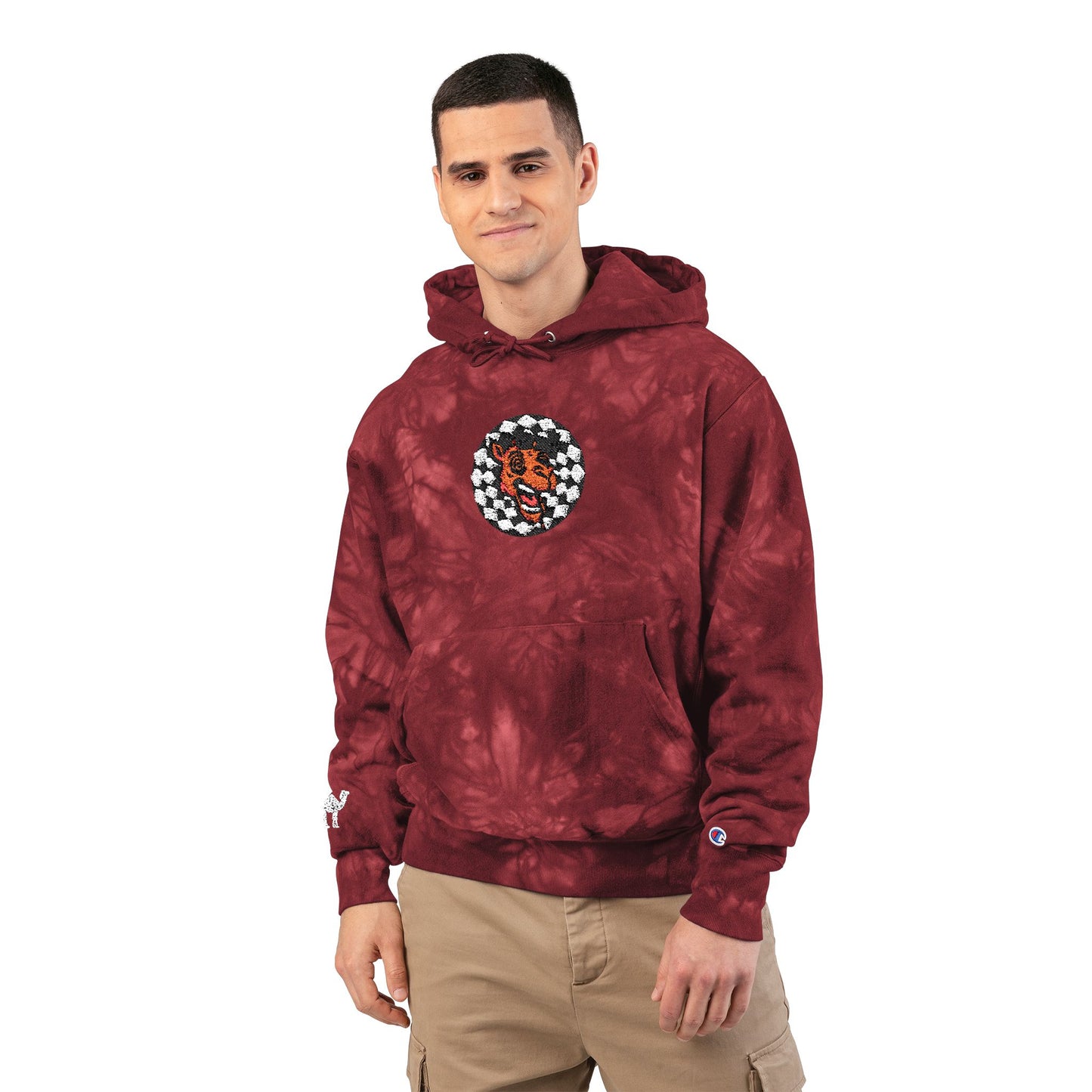 Tie-Dye Hoodie Camel Logo