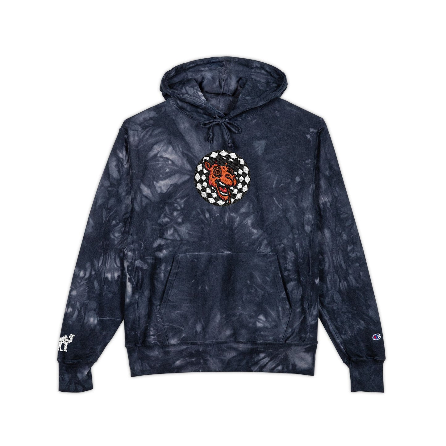 Tie-Dye Hoodie Camel Logo