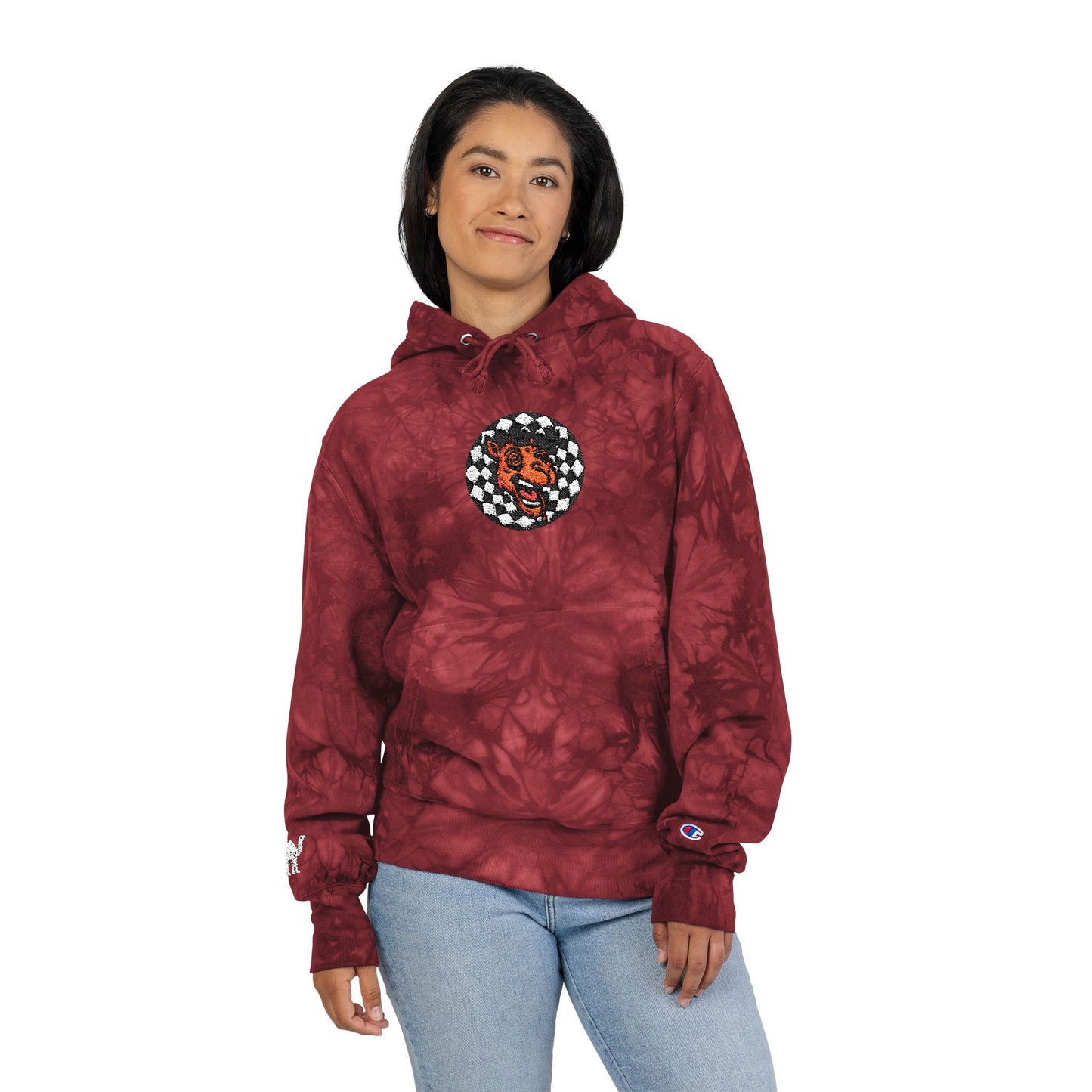 Tie-Dye Hoodie Camel Logo