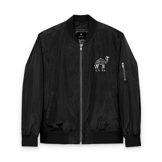 Recycled Bomber Jacket with Embroidery