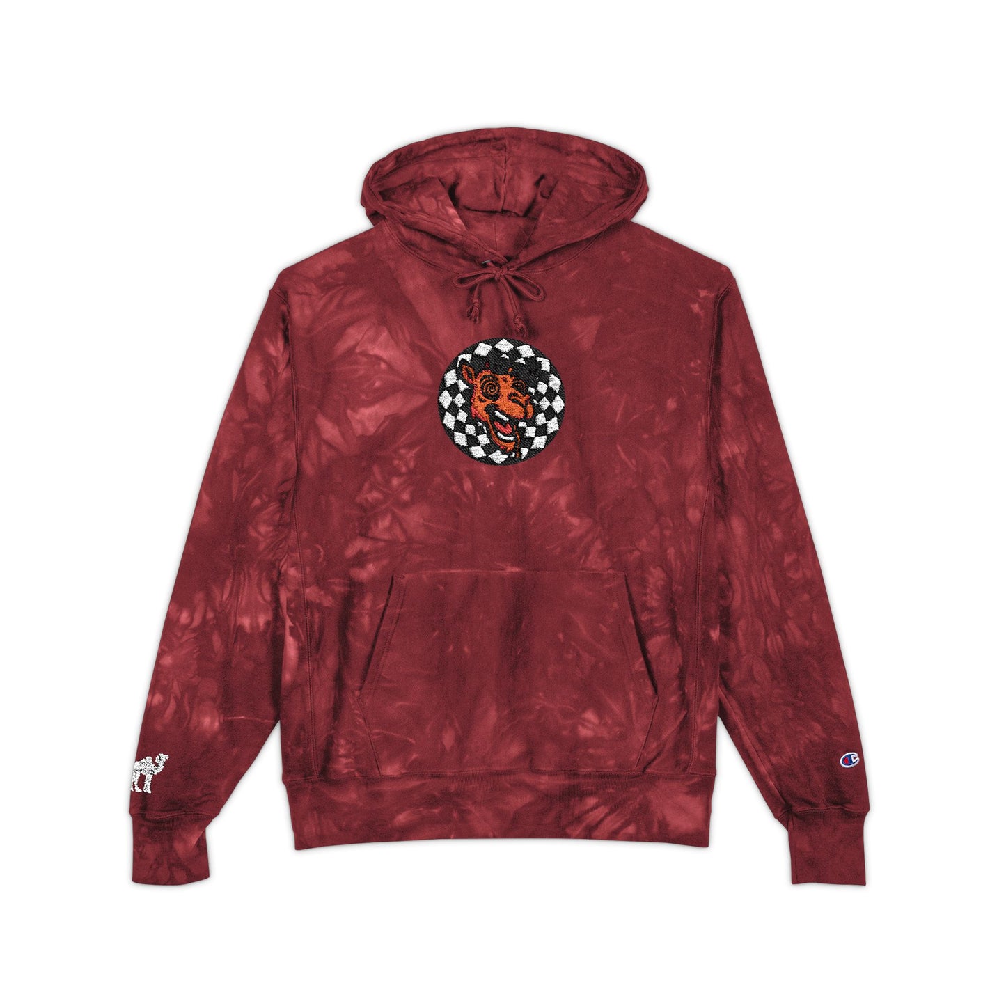 Tie-Dye Hoodie Camel Logo