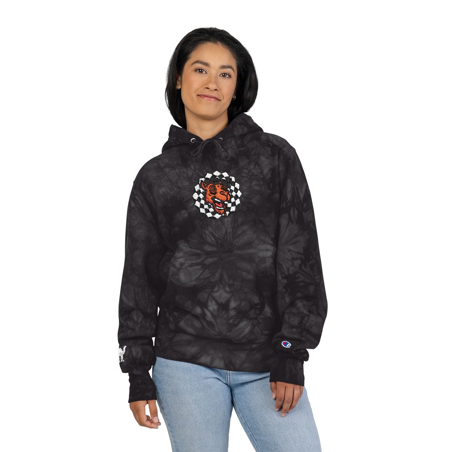 Tie-Dye Hoodie Camel Logo