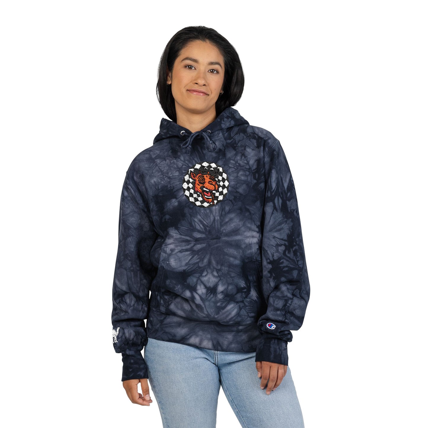 Tie-Dye Hoodie Camel Logo