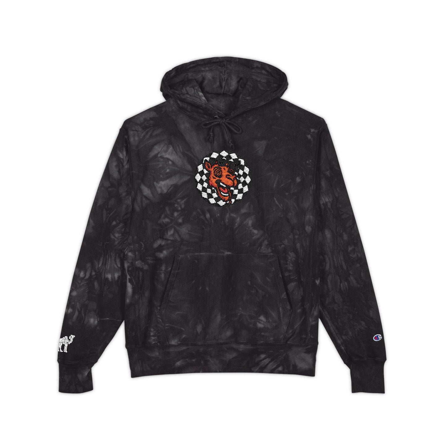 Tie-Dye Hoodie Camel Logo
